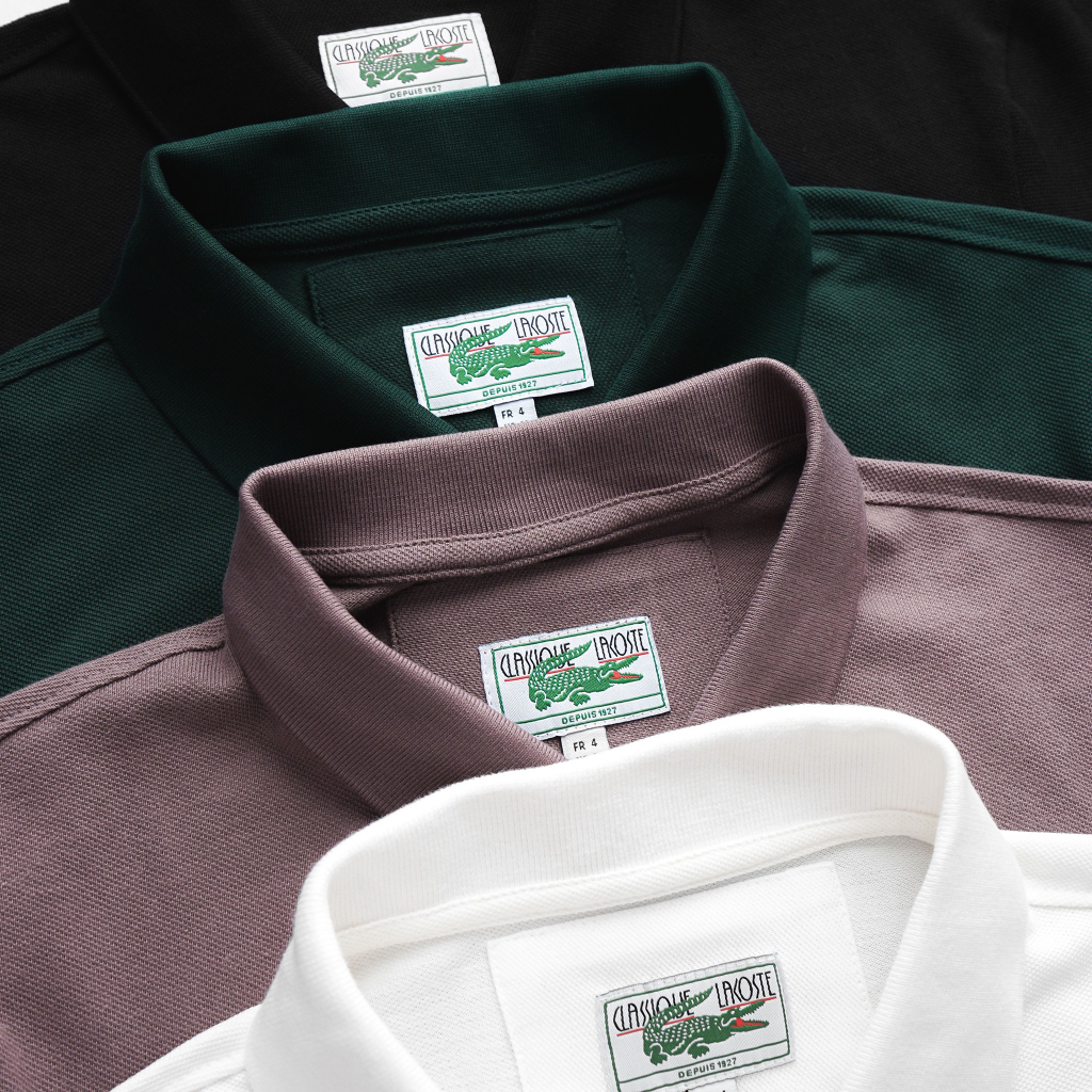 Áo Polo La--c-os--te vải dệt mắt chim cotton 100% thêu cá sấu lớn dày dặn mềm mịn thoáng mát thấm hút mồ hôi cực tốt