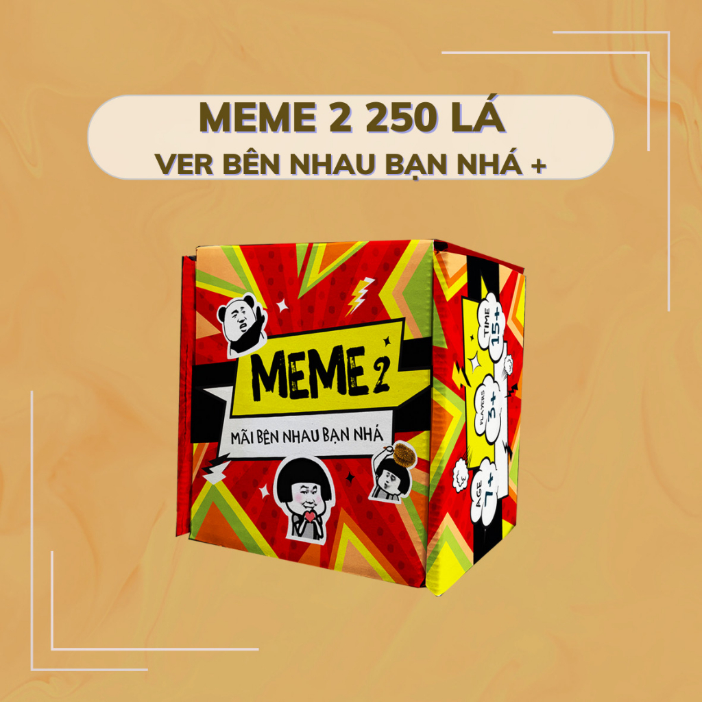 Bộ Bài Meme Ver 2 Gồm 50-300 Lá, Bộ Bài Siêu Lầy Và Cực Kì Thú Vị Để Chơi Cùng Bạn Bè Hoặc Gia Đình
