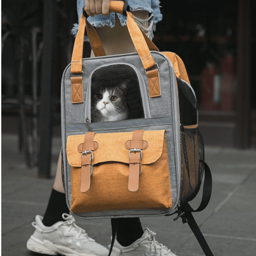 Balo Thời Trang Oxford Cao Cấp Vận Chuyển Chó Mèo Dưới 10Kg