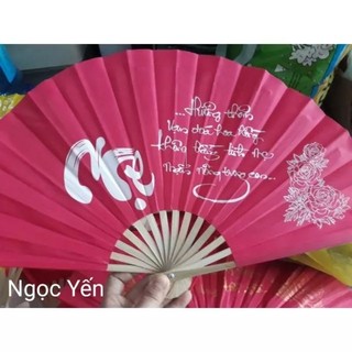 QUẠT VẢI THƯ PHÁP QUẠT CẦM TAY ĐỦ MÀU ĐỦ CHỮ