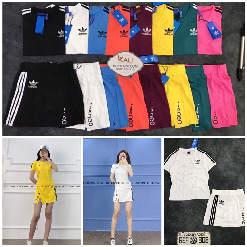 SALE - SET VÁY DAS XẺ ĐÙI ( áo + chân váy có quần)