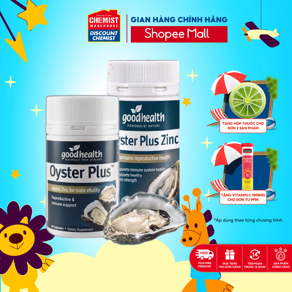 Tinh chất hàu Oyster Plus Goodhealth hỗ trợ tăng cường sinh lực