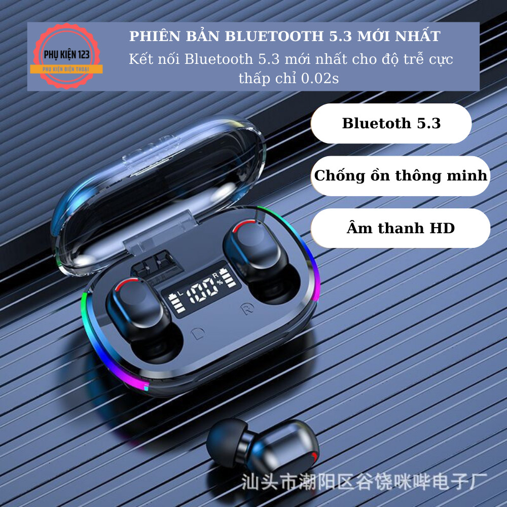 Tai nghe bluetooth không dây K10, tại nghe nhét tai kết nối điện thoại i.p, sam sung, oppo, xuyên âm chống ồn chủ động..