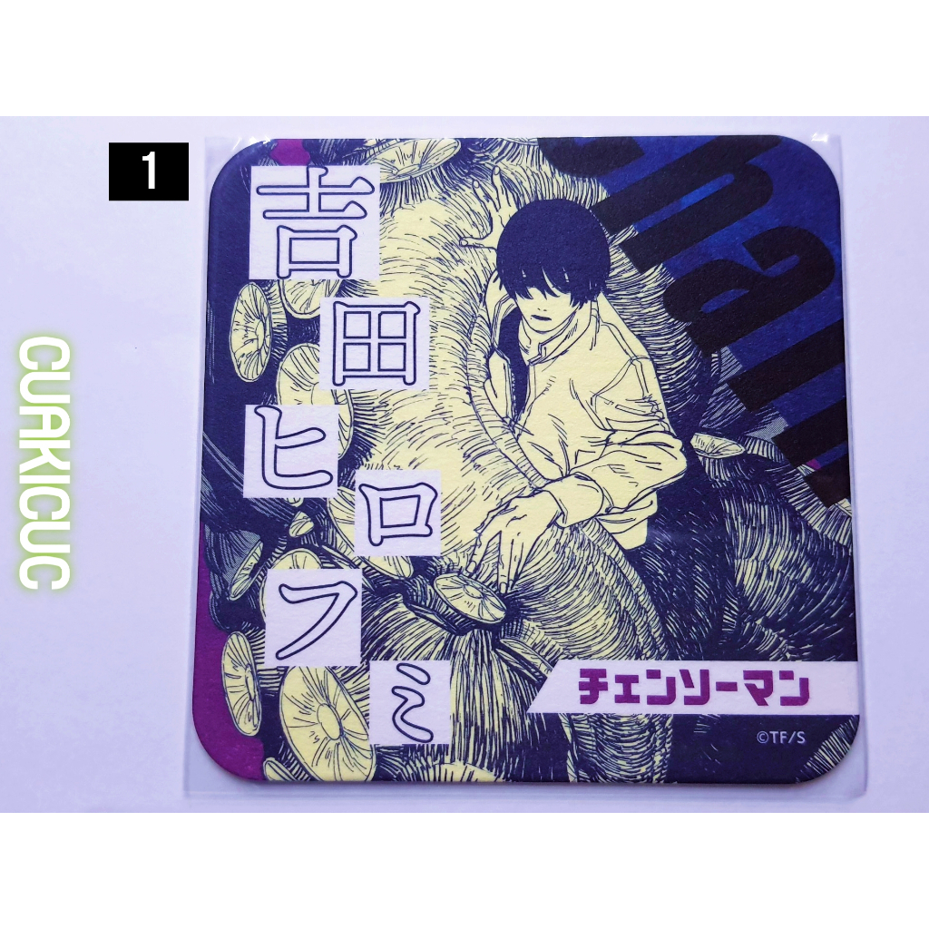 GOODS CHAINSAW MAN - Art Coaster Chainsaw Man - Lót Ly Chainsaw Man