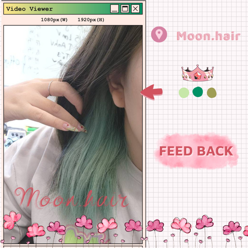 Thuốc nhuộm tóc XANH MINT | Kèm Oxy, viên dưỡng, bao tay, mũ trùm | Bạc Hà