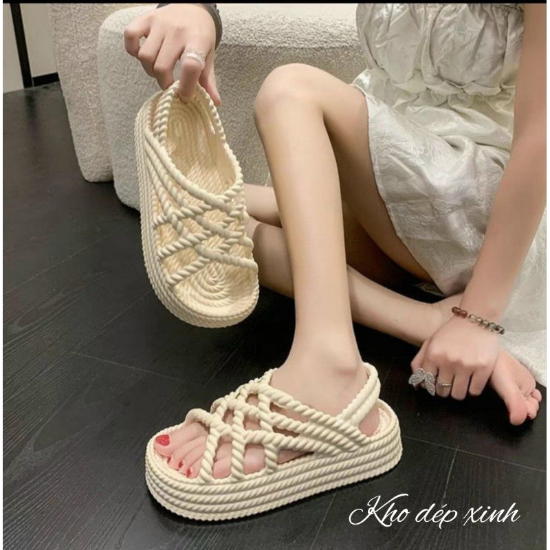 Dép Nữ Sandal Dây Đan Chéo sịn sò