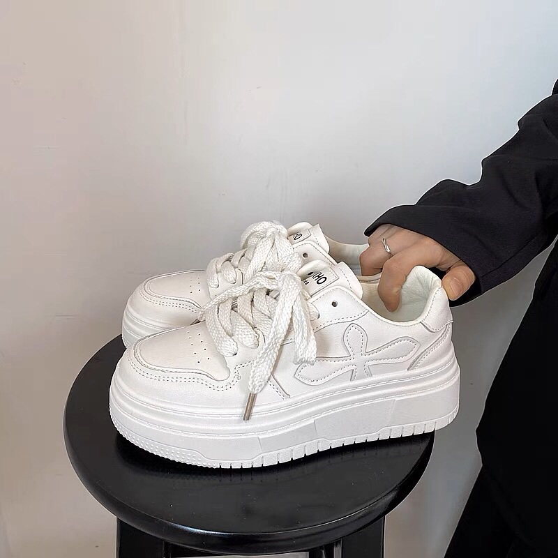 Giày thể thao cho nữ đế bánh mỳ cao 5cm hàng loại 1 chất lượng cao - shoeshi