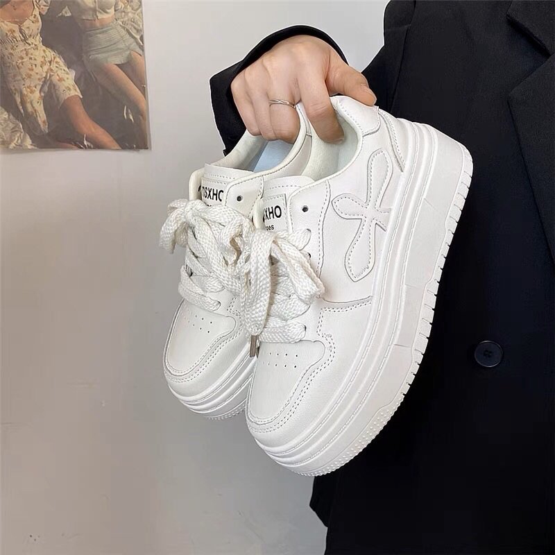 Giày thể thao cho nữ đế bánh mỳ cao 5cm hàng loại 1 chất lượng cao - shoeshi