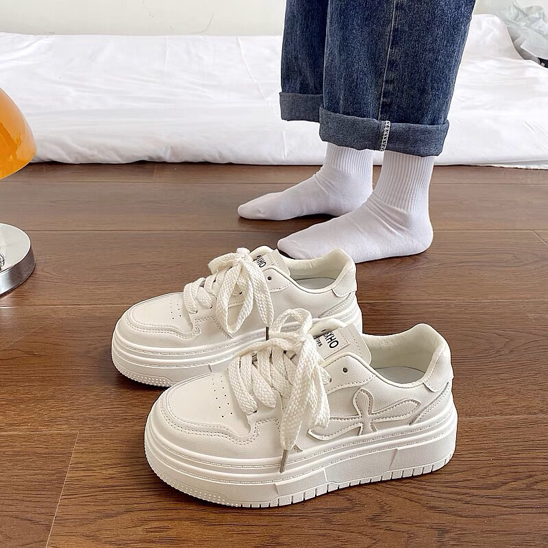 Giày thể thao cho nữ đế bánh mỳ cao 5cm hàng loại 1 chất lượng cao - shoeshi
