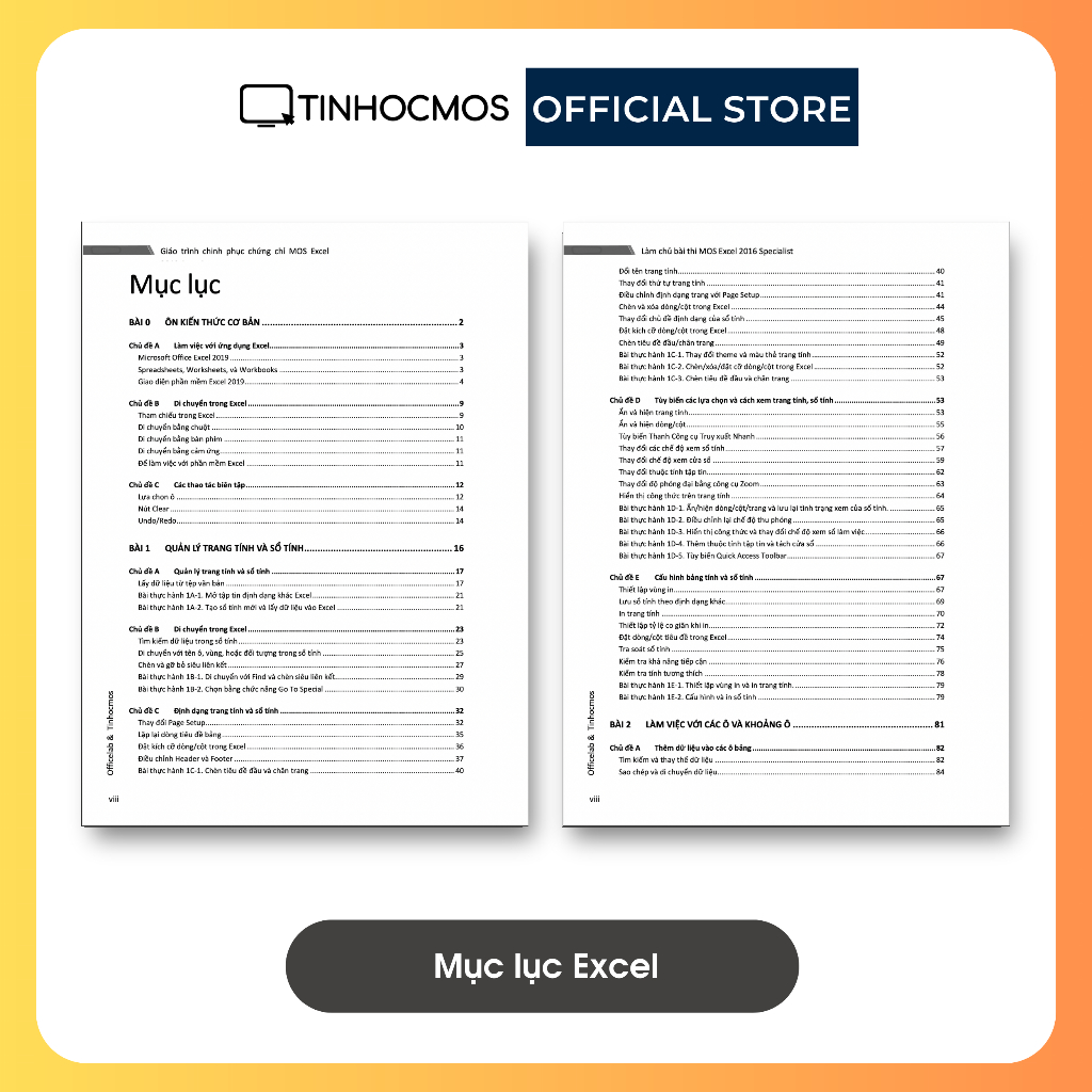 Sách - Combo Ôn Thi 3 Môn MOS Excel, Word, Powerpoint