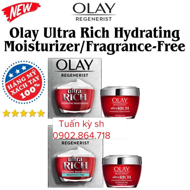 Kem Dưỡng Da Regenerist Ultra Rich Hydrating Cream Olay 48G  Thương hiệu Olay Xuất xứ Mỹ