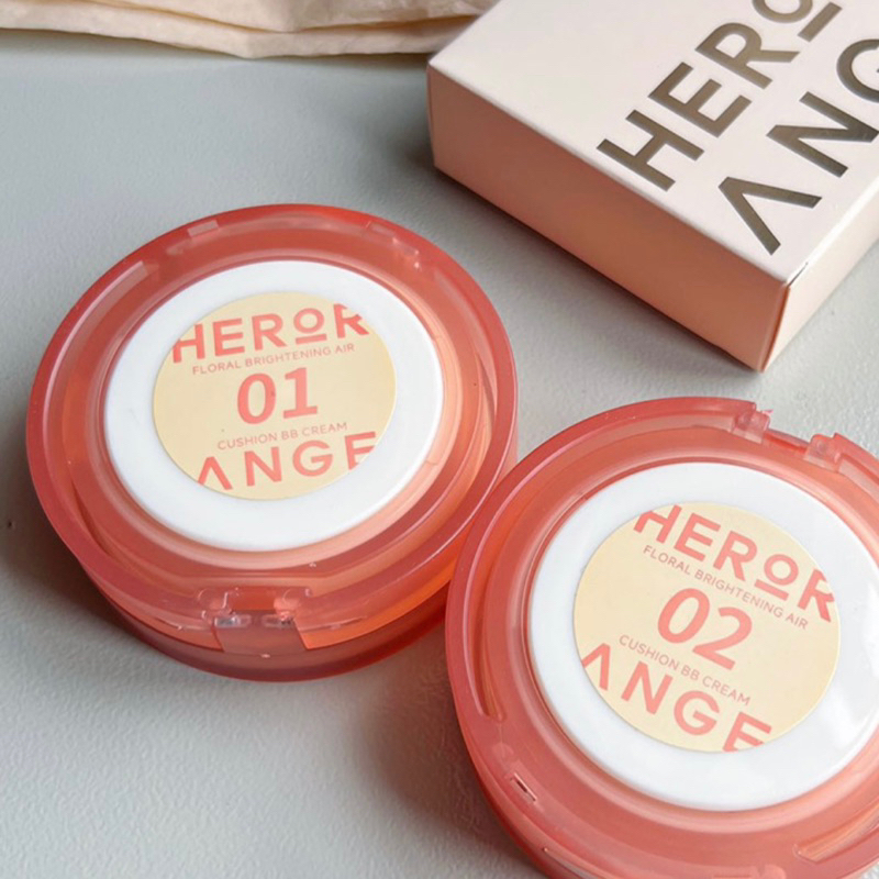 Cushion Phấn Nước Ẩm Mịn, Lâu Trôi HERORANGE Floral Translucent Cushion BB Cream