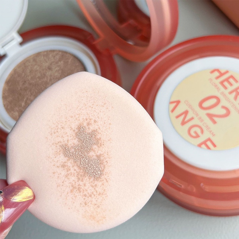 Cushion Phấn Nước Ẩm Mịn, Lâu Trôi HERORANGE Floral Translucent Cushion BB Cream