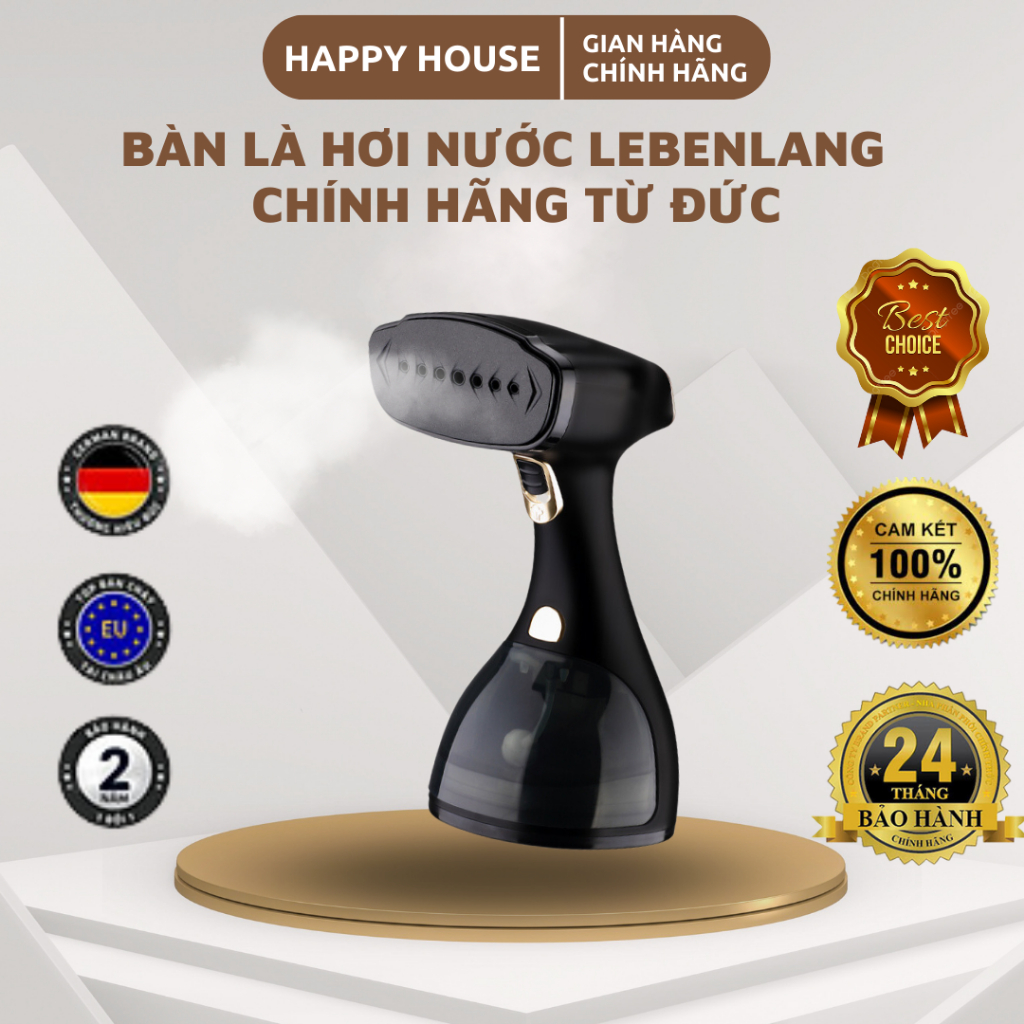 Bàn Là Hơi Nước Cầm Tay Lebenlang Chính Hãng Từ Đức, Bảo Hành 2 Năm