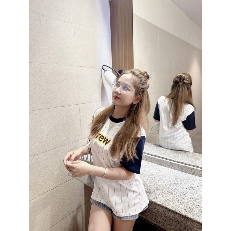 Áo thun DR Secret Pinstripe Navy  hàng cao cấp loại 1 full bao bì tag & mác | BigBuy360 - bigbuy360.vn