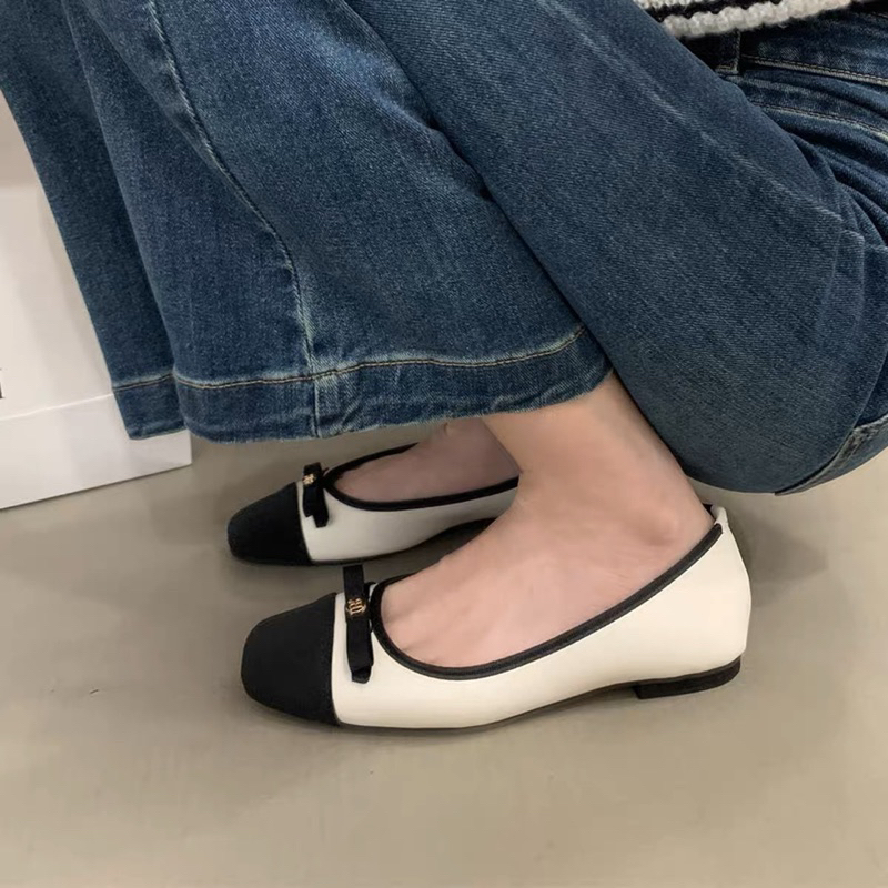 Giày búp bê phối nơ nhẹ nhàng sang chảnh mẫu mới 202