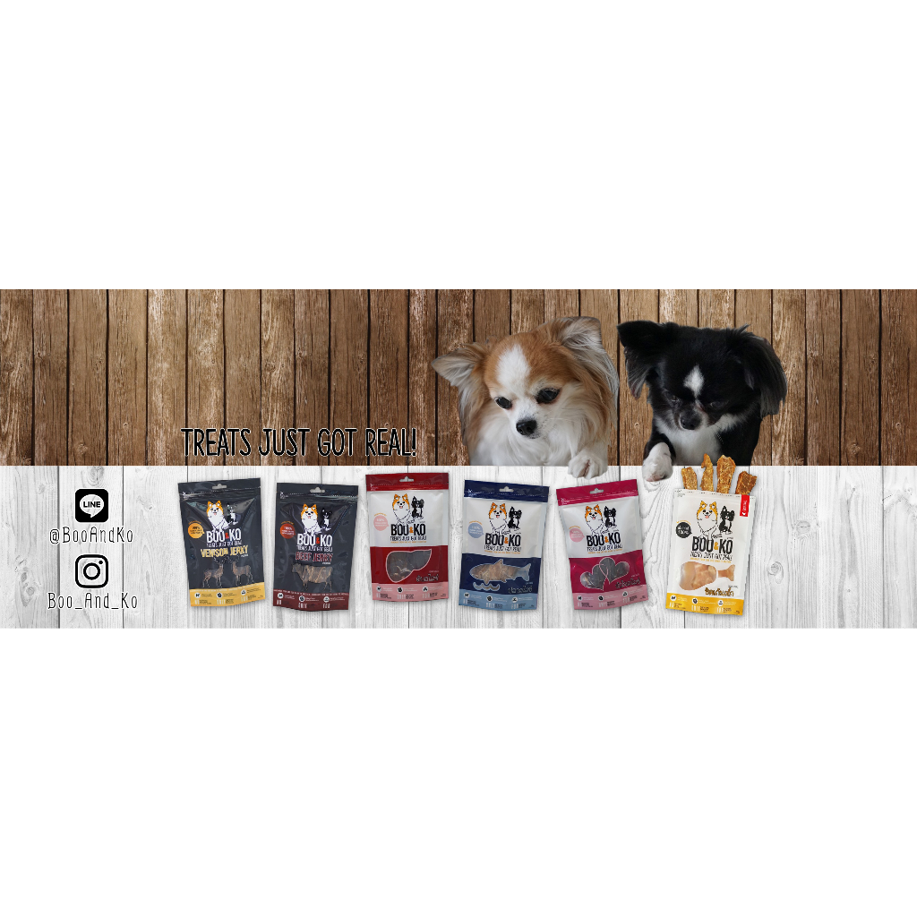 Snack thịt sấy Boo&Ko Thailand 🐶 FREE SHIP 🐶 Thức ăn dinh dưỡng cho thú cưng