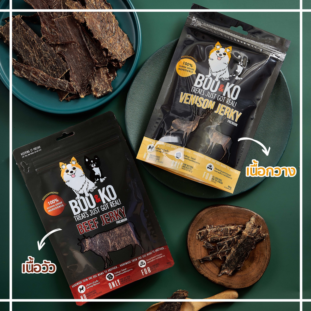 Snack thịt sấy Boo&Ko Thailand 🐶 FREE SHIP 🐶 Thức ăn dinh dưỡng cho thú cưng