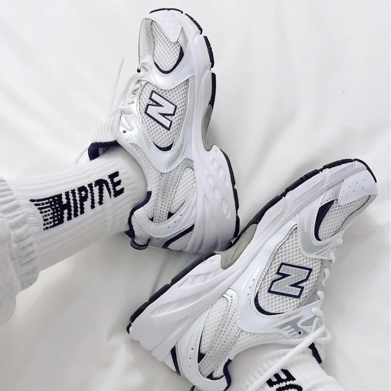 New balance530 white navy giày chính hãng nam&nữ