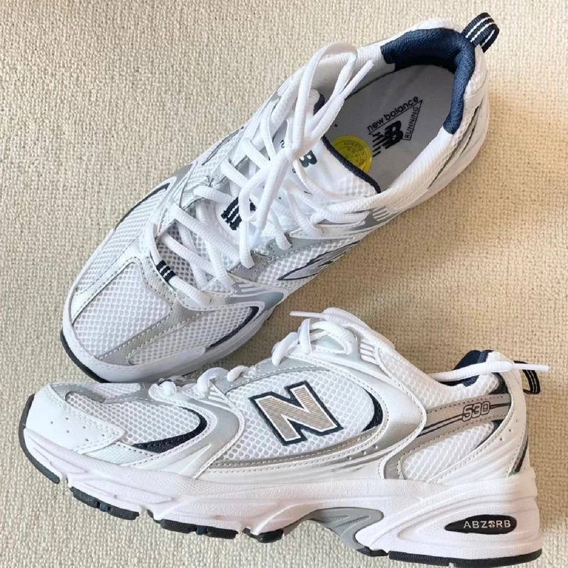 New balance530 white navy giày chính hãng nam&nữ
