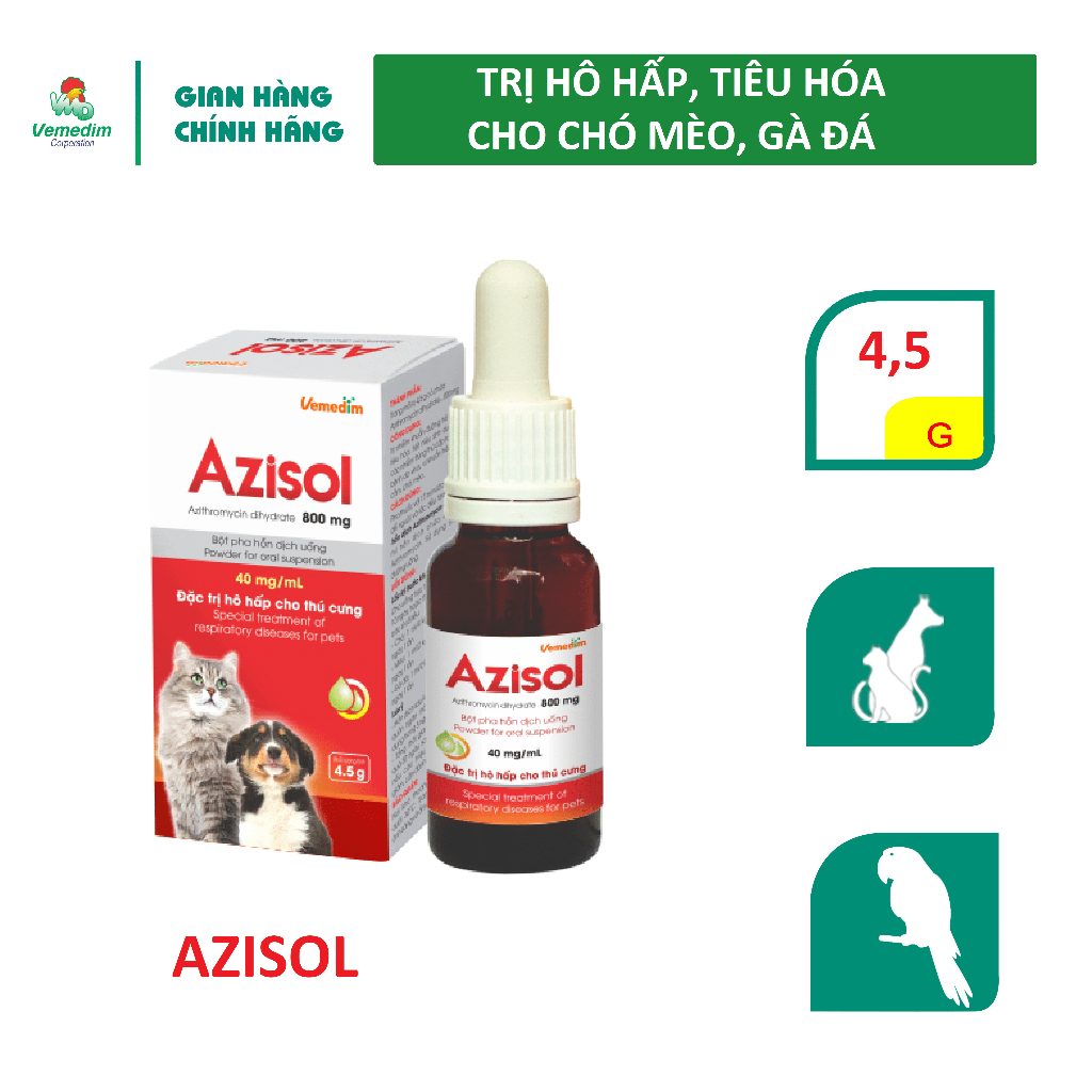 Azisol - Hỗ Trợ Nhiễm Khuẩn Đường Hô Hấp