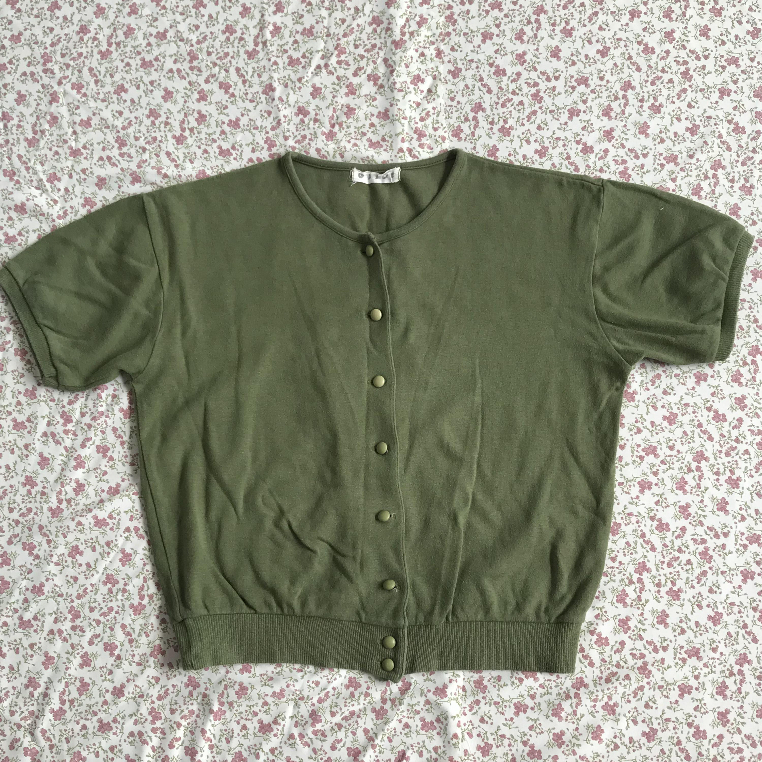 🍃 Áo Kiểu Xanh Rêu