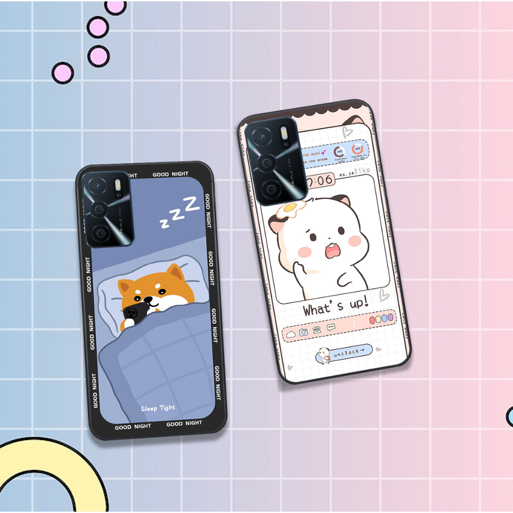 Ốp Oppo A16 / A16K in hình thỏ rabbit , mèo , chó shinba cute chất đẹp