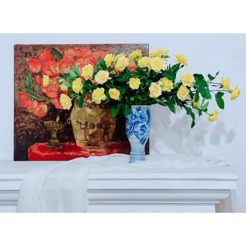 BÌNH HOA DÁNG LY CAO vẽ 3D xinh xuất sắc 😍