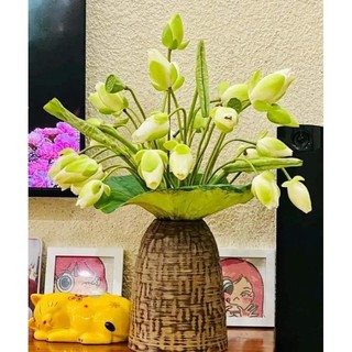 Chuông củ lạc men nâu tây cực sang