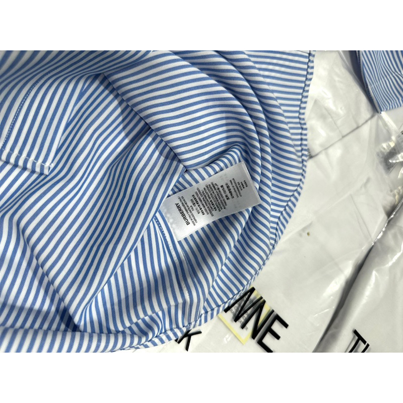Áo Sơ Mi Bur.berry chữ thêu tay dài , tay ngắn fulltag mac bao zip hãng