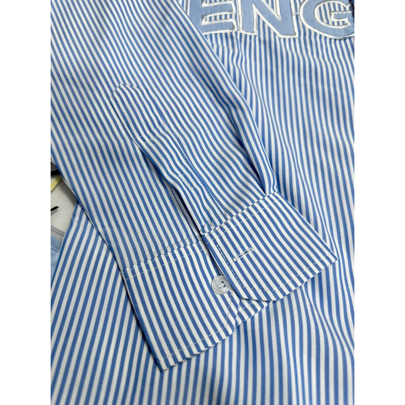 Áo Sơ Mi Bur.berry chữ thêu tay dài , tay ngắn fulltag mac bao zip hãng