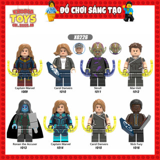 Xếp hình Minifigure Siêu anh hùng Captain Marvel và các siêu phản diện  - Đồ Chơi Lắp Ghép Sáng Tạo - XINH X0226