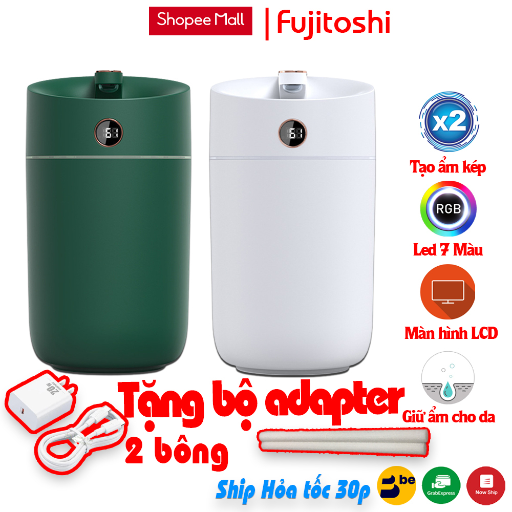 Máy Phun Sương Tạo ẩm Fujitoshi T16 Có màn hình hiển thị độ ẩm phòng tạo ẩm