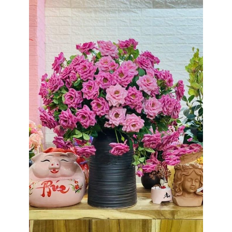 CHUÔNG GANH MEN MỘC cao 35cm - Sứ Bát Tràng