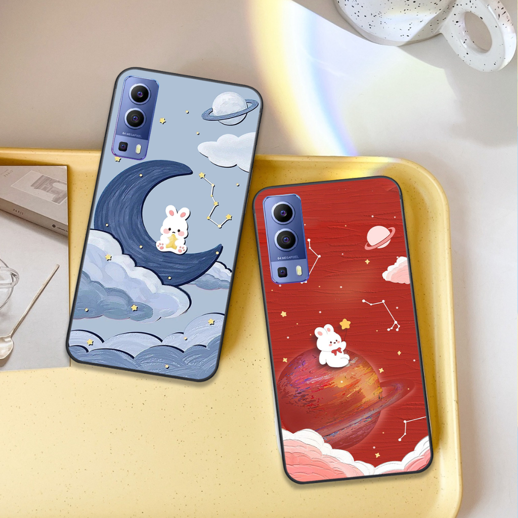 Ốp Vivo Y72 5G / Y51 2020 / Y53S in hình gấu , thỏ mặt trăng , mặt cười đẹp cute hot trend