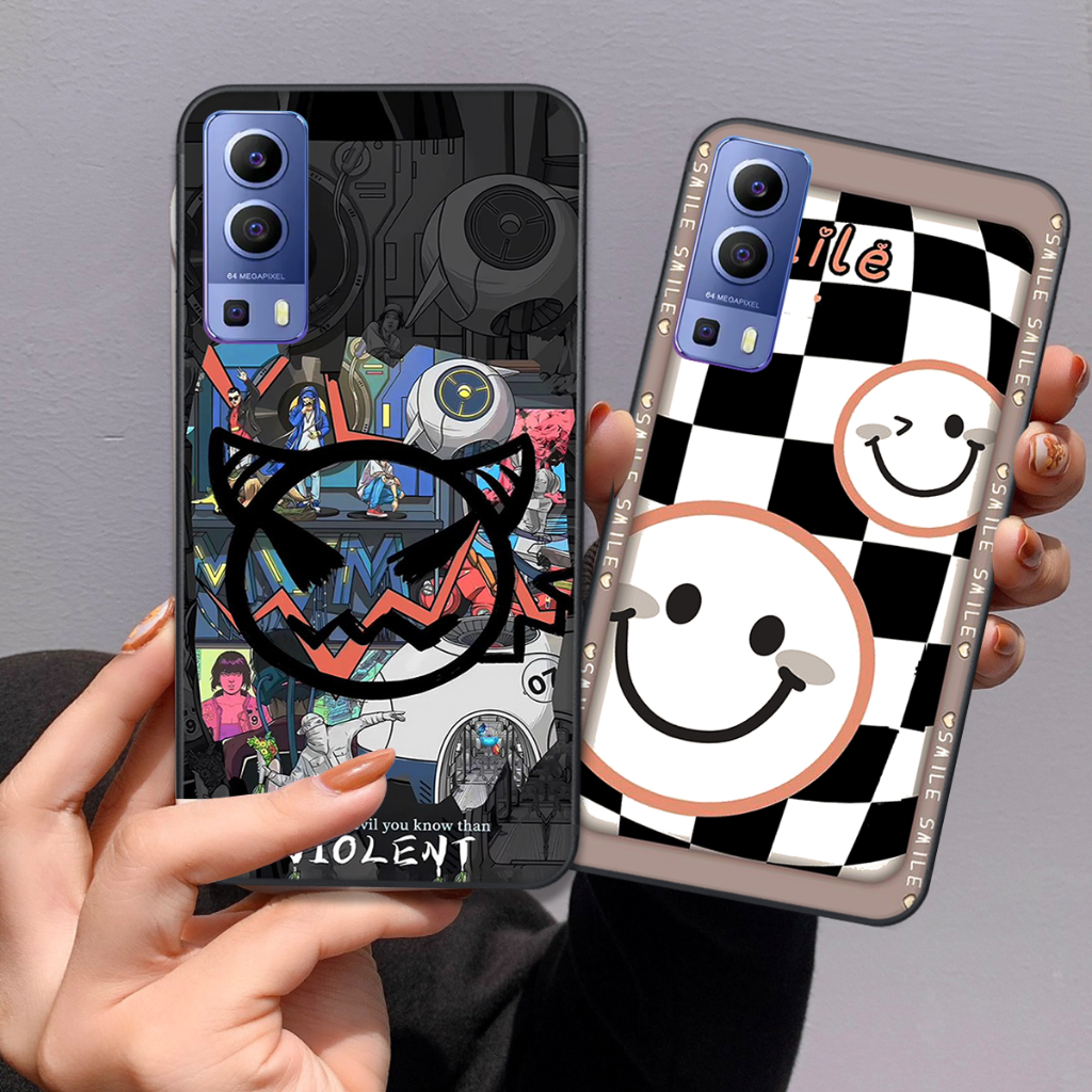 Ốp Vivo Y72 5G / Y51 2020 / Y53S in hình gấu , thỏ mặt trăng , mặt cười đẹp cute hot trend