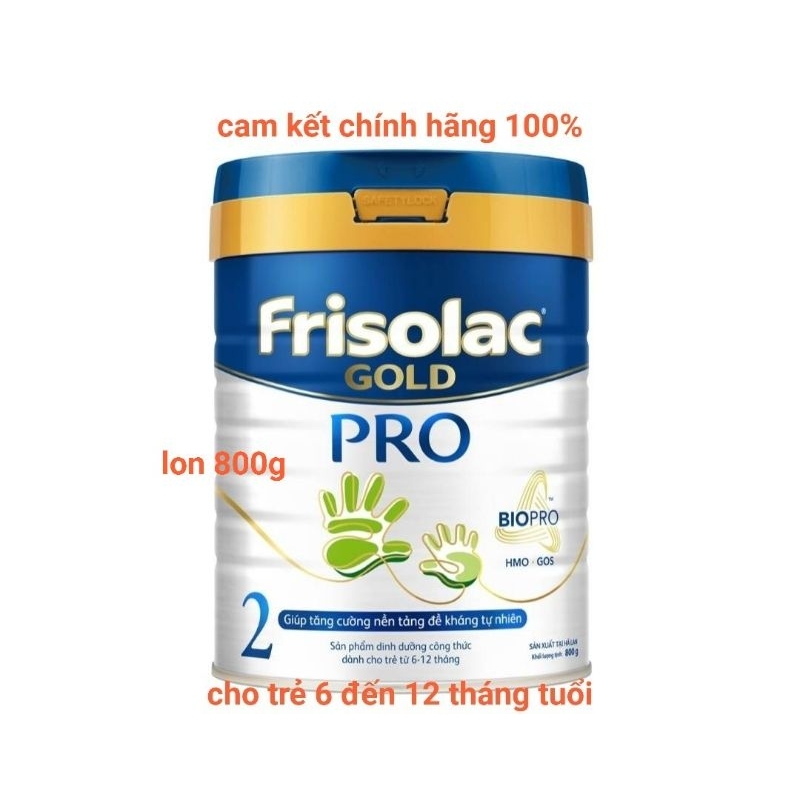 Frisolac gold pro 2 800g cho trẻ 6 đến 12 tháng date mới nhất