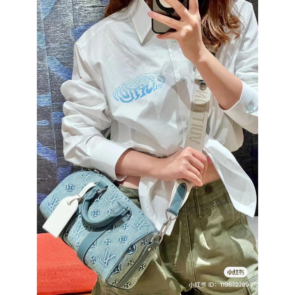 TÚI LV KEEPALL SZ25 DENIM