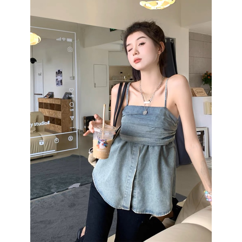 Áo Jean Babydoll Hai Dây Taobao Order
