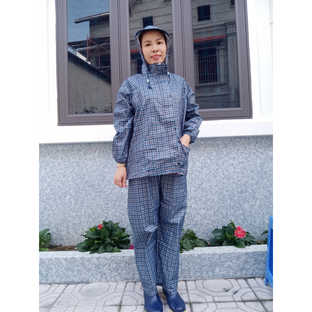 Bộ áo đi mưa CAO CẤP vài dù họa tiết 55KG - 68KG. size 2xl . HÀNG SẴN - ĐƯỢC LỰA  MẪU