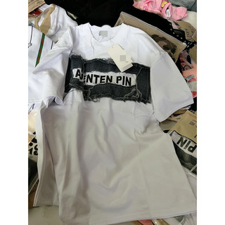 áo thun cotton phối bò