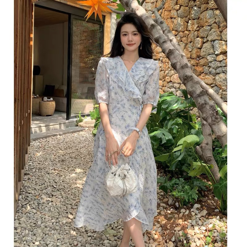 Đầm Voan Hoa Nhí Dáng Dài Taobao Order