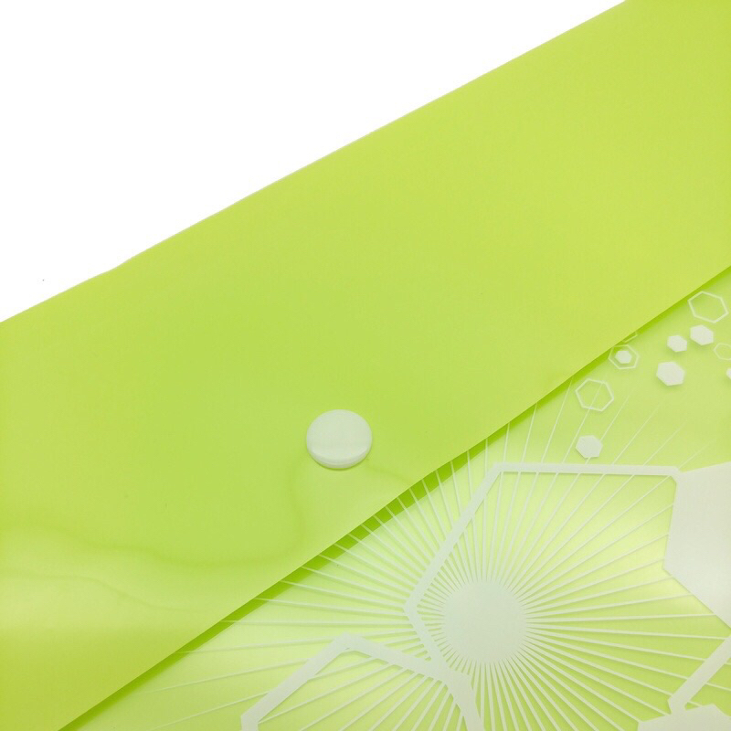 Bìa Nút 3 Ngăn - Flexoffice FO-CBF018 - Màu Xanh Chuối