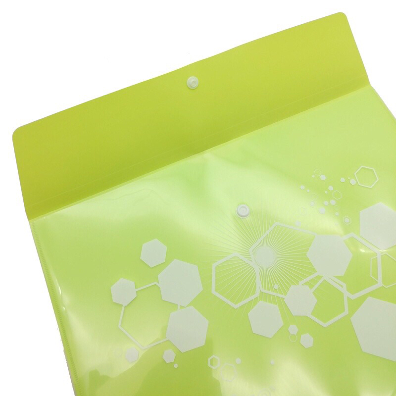 Bìa Nút 3 Ngăn - Flexoffice FO-CBF018 - Màu Xanh Chuối