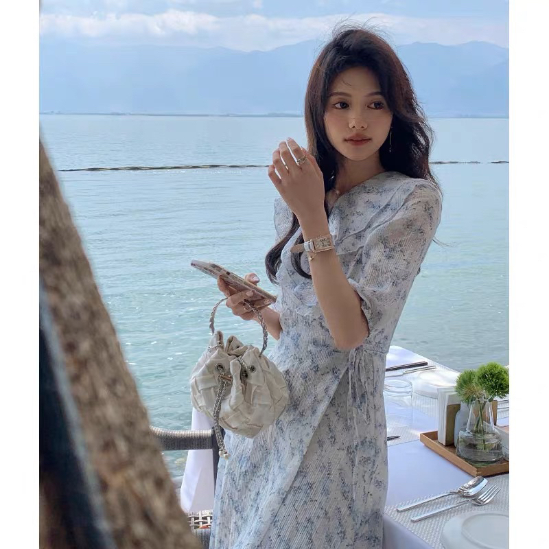 Đầm Voan Hoa Nhí Dáng Dài Taobao Order