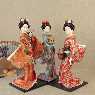 Búp Bê GeiSha mặc kimono truyền thống Nhật Bản