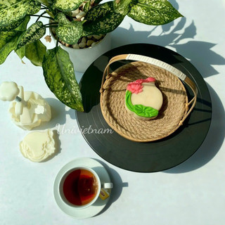 Khuôn trung thu hình trái đào hoa sen 150gram - Men khô bánh mì lạt Mauri 500gr