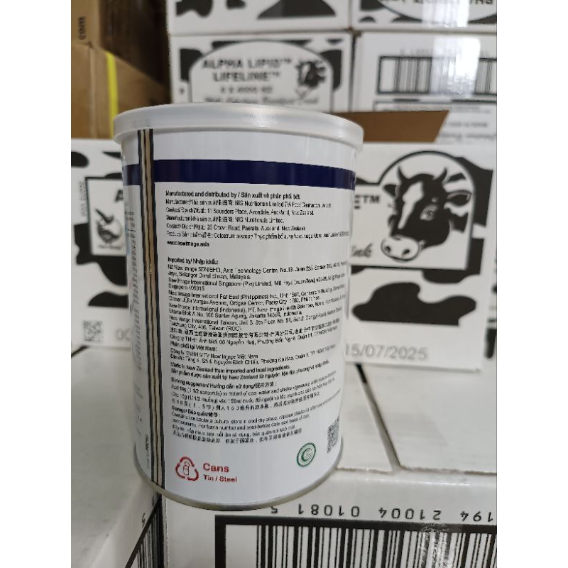 Sữa non alpha lipid 450g của New Zealand. nguyên mã code.