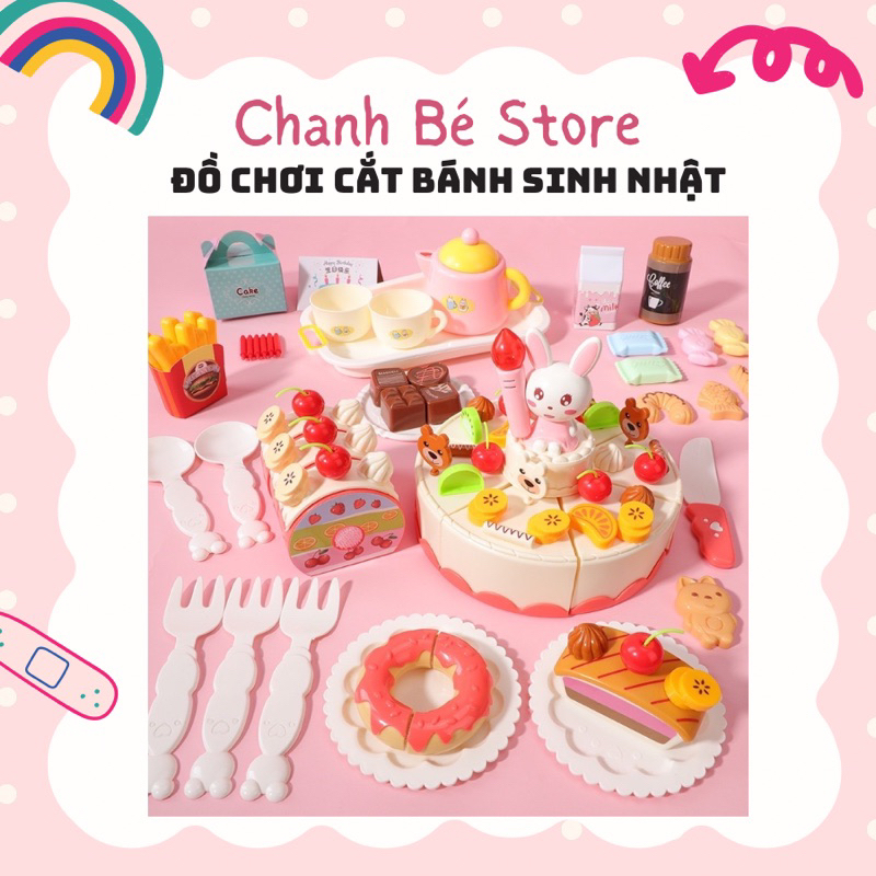 Đồ chơi cắt bánh sinh nhật loại lớn kèm nhạc và đèn (có ảnh thật)