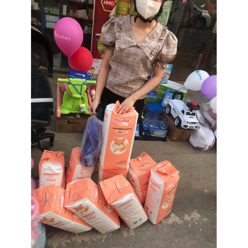 Tã Bỉm Momoji Siêu thấm hút NB64/S60/M56/L54/XL50/XXL48